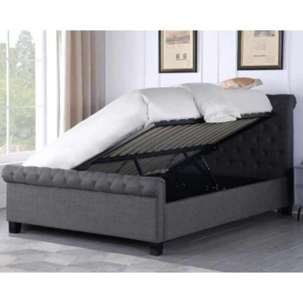 Paris Grey Ottoman Bedframe Range by MPD - Image 2