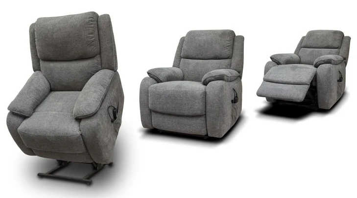 Parker Fabric Sofa Range in Grey by SofaHouse