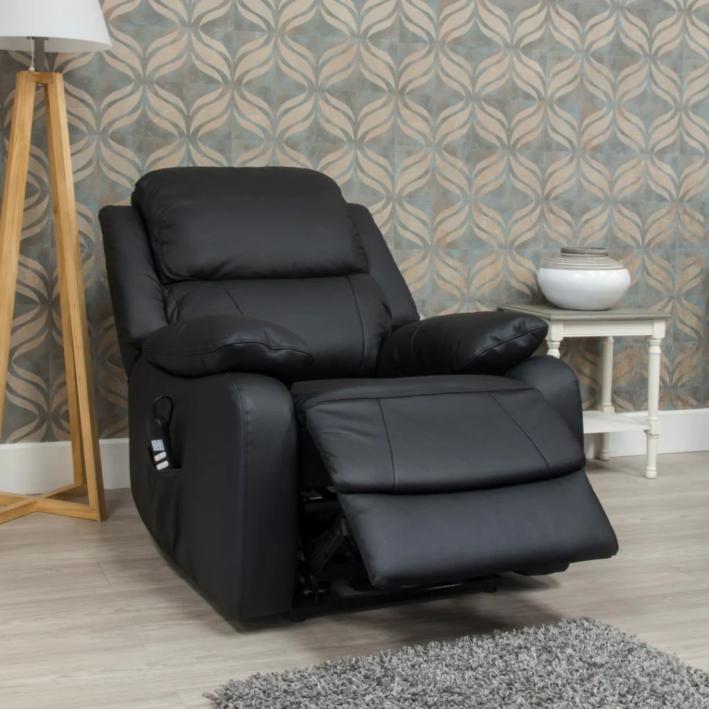 Parker Leather 1 Seater Lift and Rise Chair by Sofahouse - Parker Range - Image 3