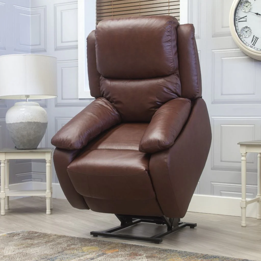 Parker Leather 1 Seater Lift and Rise Chair by Sofahouse - Parker Range - Image 5