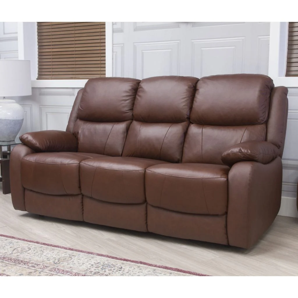 Parker Tabac Half Leather Sofa Range by SofaHouse - Image 2