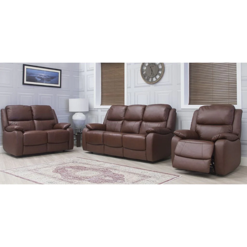 Parker Tabac Half Leather Sofa Range by SofaHouse - Image 4