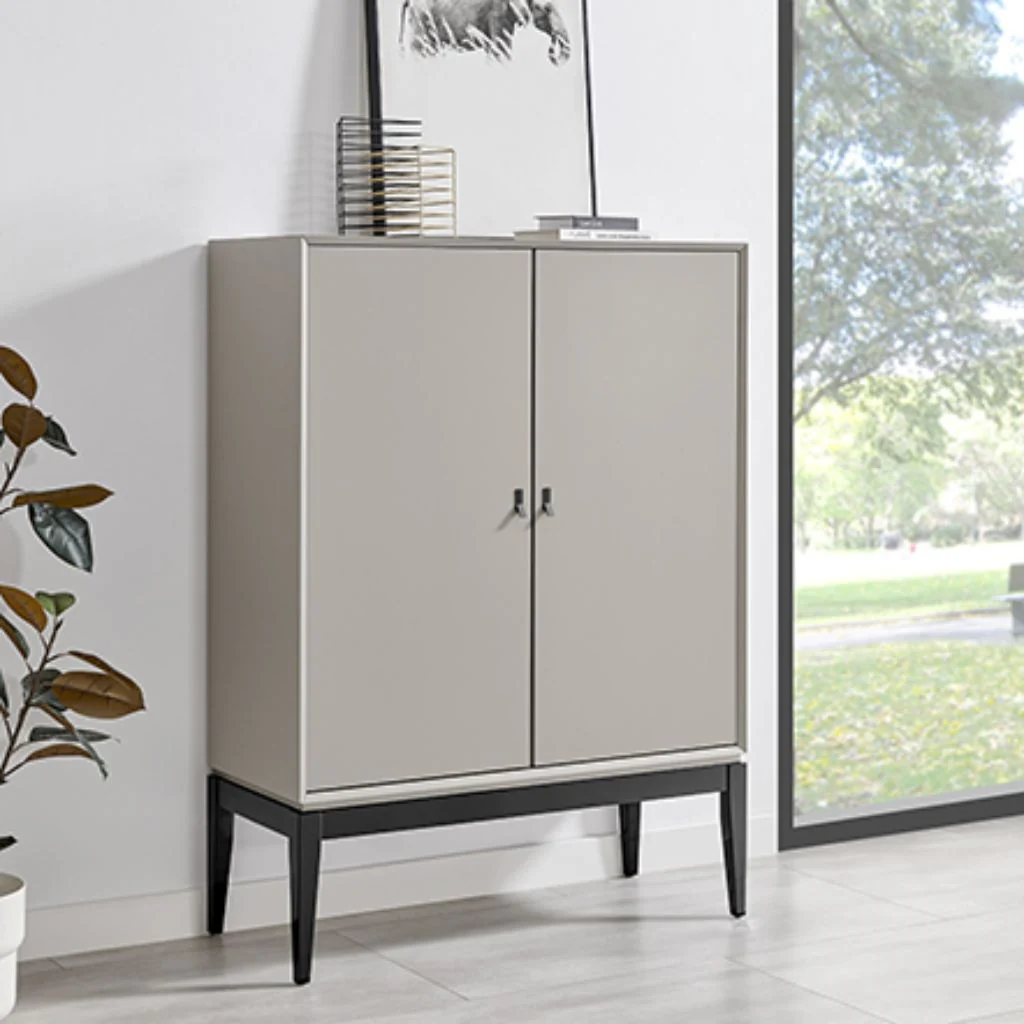 Pasadena Flannel Grey 2 Door Cabinet by Derrys
