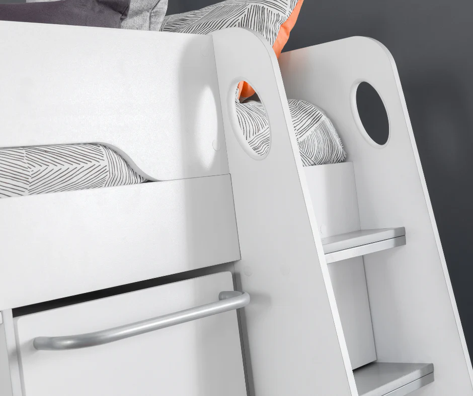 Pegasus White High-Sleeper Bed by Julian Bowen - Image 3