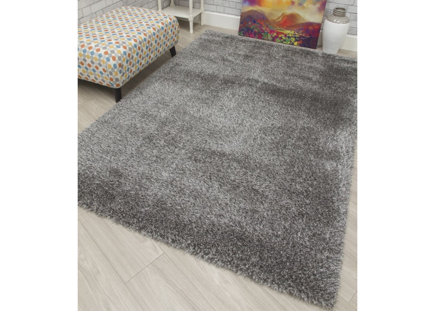 Plush Dark Grey Rug Range by Floor Trends - Image 3