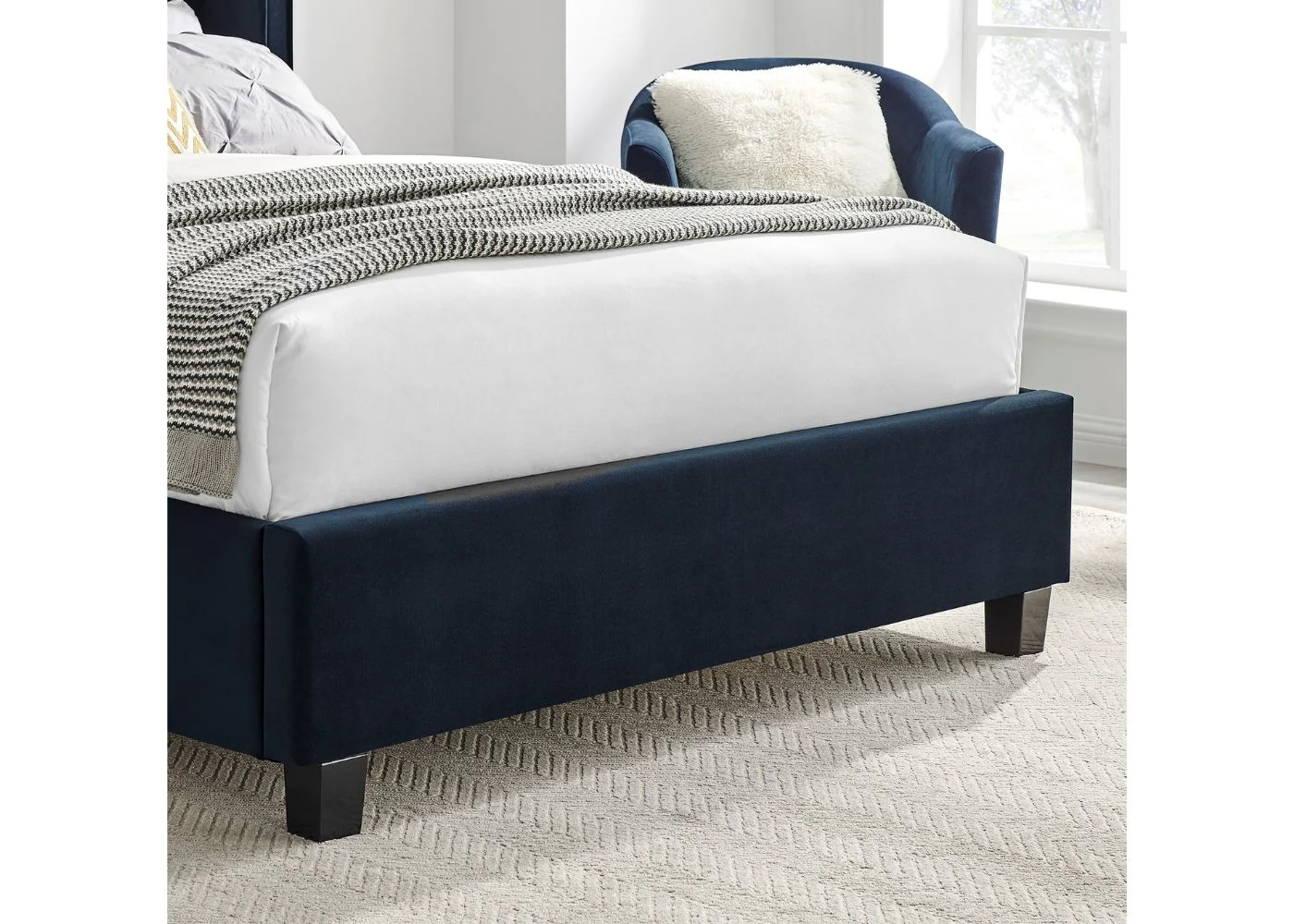 Polaris Navy Blue Bedframe Range by Limelight - Image 3