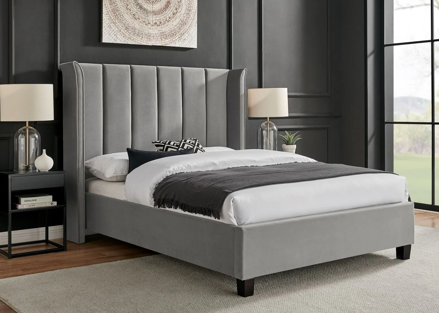 Polaris Silver Bedframe Range by Limelight - Silver Bedframe - Image 2