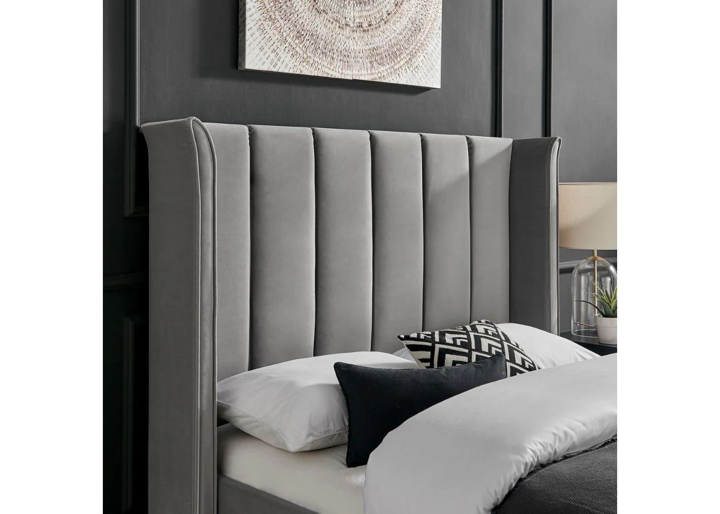 Polaris Silver Bedframe Range by Limelight - Silver Bedframe - Image 3