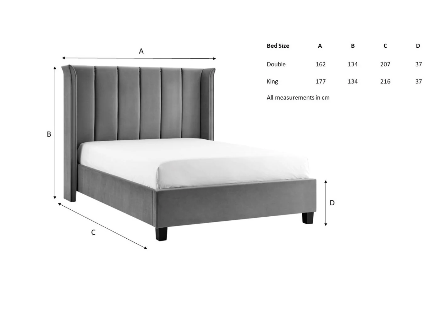 Polaris Silver Bedframe Range by Limelight - Silver Bedframe - Image 7