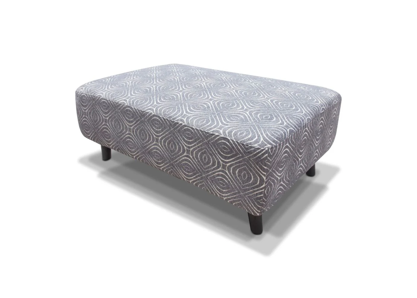 Poppy Footstool and 4 Cushions Set in Grey by Sofahouse - Image 3