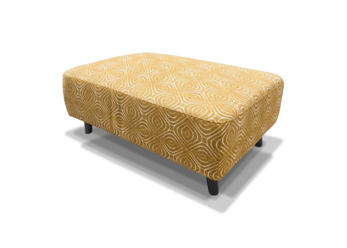 Poppy Footstool and 4 Cushions Set in Ochre by Sofahouse - Image 2