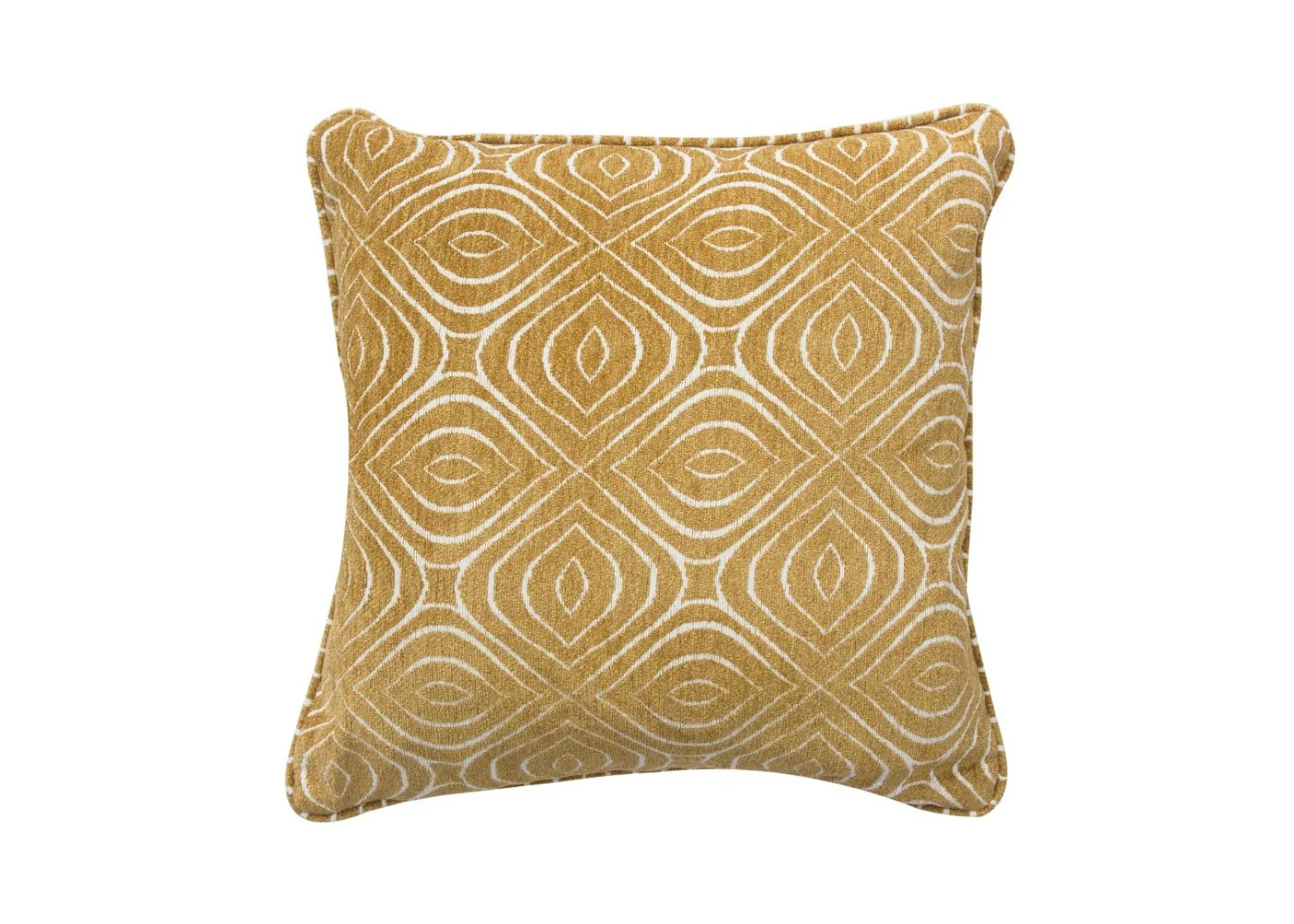 Poppy Footstool and 4 Cushions Set in Ochre by Sofahouse - Image 3