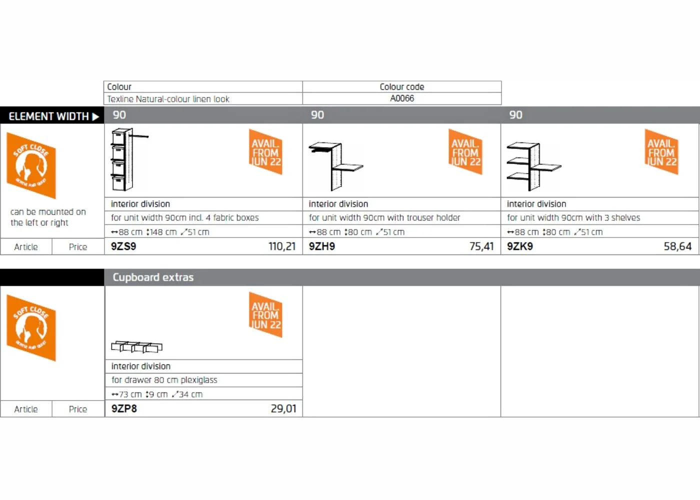 Rauch Wardrobe Extras - Orange - Image 22