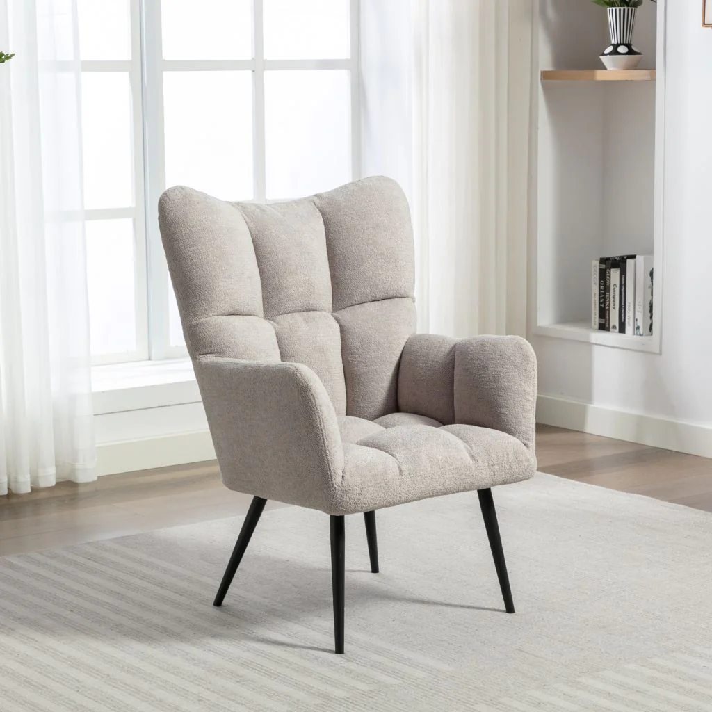 Reese Light Grey Accent Chair by Image