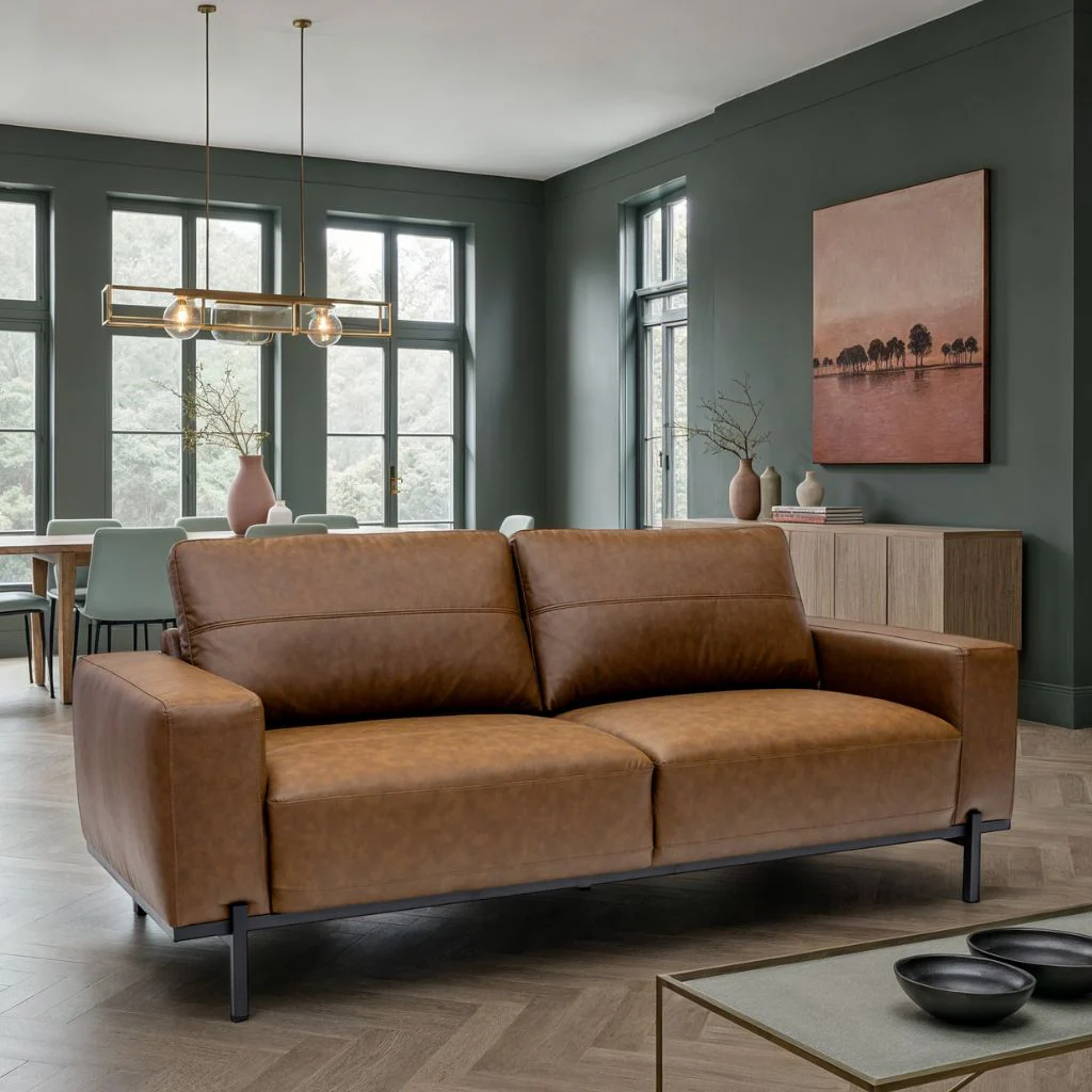 Reggi Tan Fabric Sofa Range