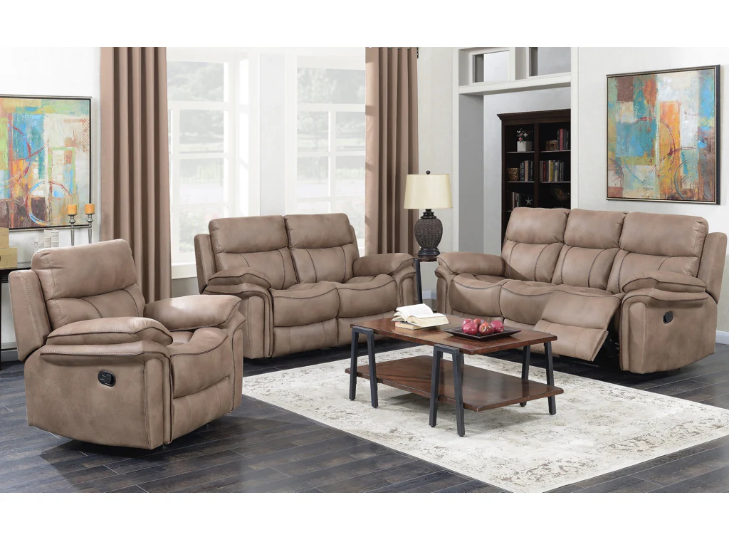 Richmond Sahara Reclining Sofa by Annaghmore in Sahara Colour - Image 5