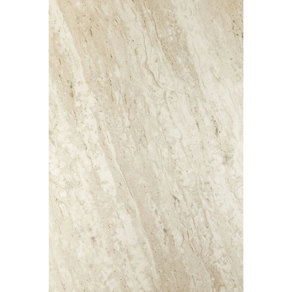 Rieti 1.2m Travertine Dining Table + 4 Nereto Mocha Chairs - Image 3