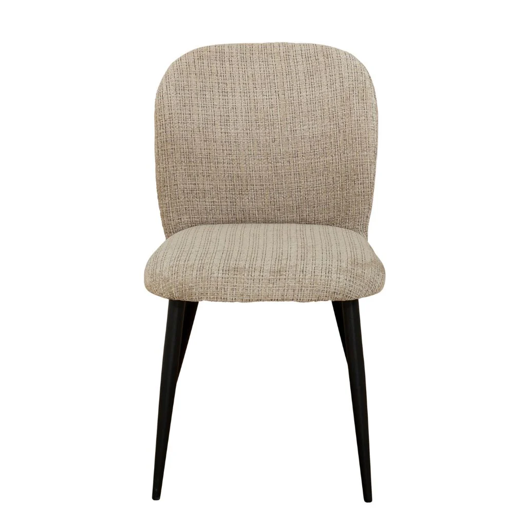 Rieti Natural Fabric Dining Chair - Image 2