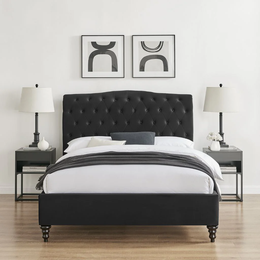 Rosa Black Bedframe Range by Limelight