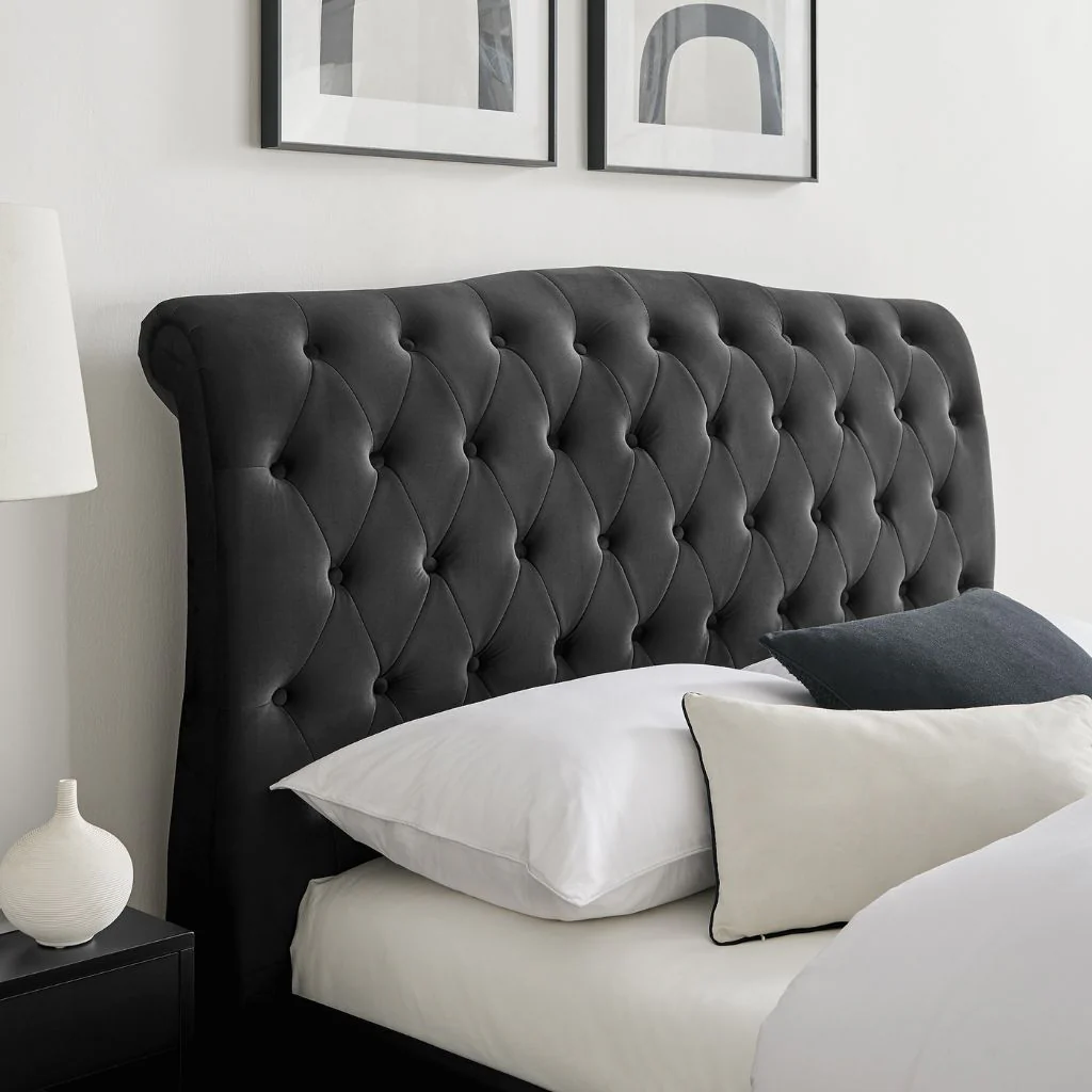 Rosa Black Bedframe Range by Limelight - Image 2