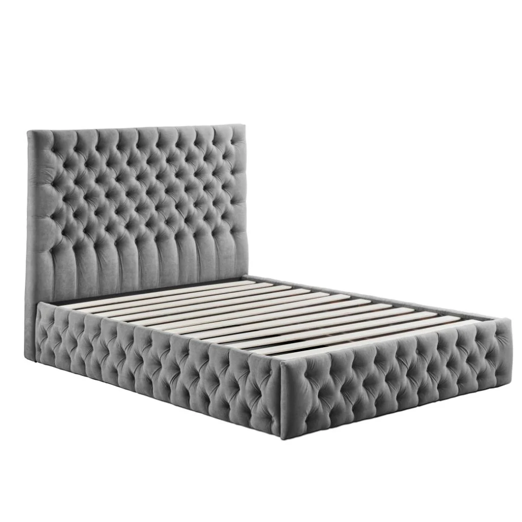 Rosa Grey Bedframe Range by Honey B - Image 2