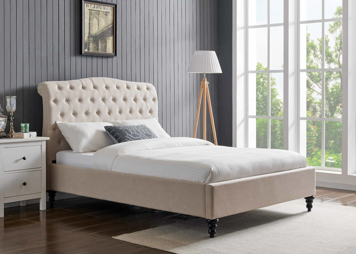 Rosa Natural Bedframe Range by Limelight - Image 2