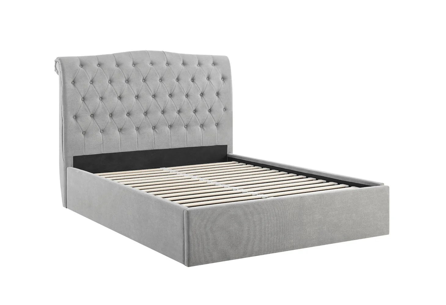 Rosa Storage Bedframe in Light Grey Range by Limelight - Light Grey - Image 3