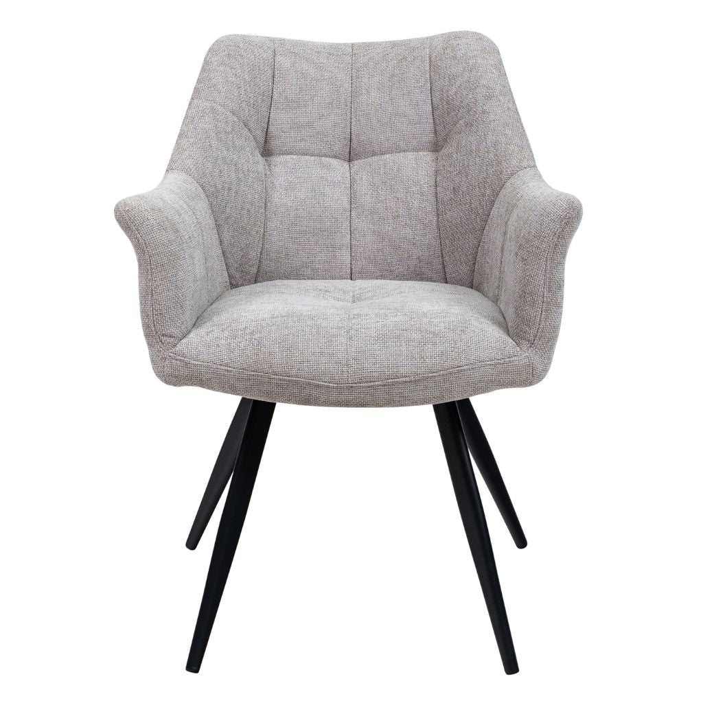 Potenza Grey Fabric Dining Chair - Image 2