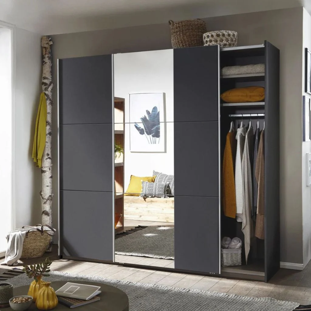 Santiago Sliding Mirrored Wardrobe by Rauch - Premium Range - Image 5