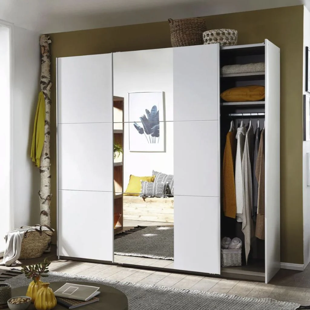 Santiago Sliding Mirrored Wardrobe by Rauch - Premium Range - Image 6