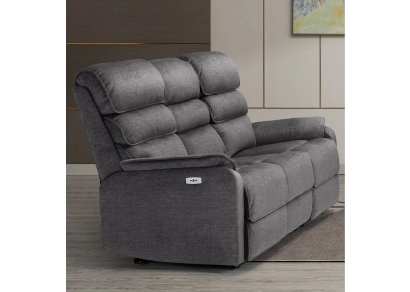 Savoy Electric Sofa Range in Grey by Annaghmore - Image 8
