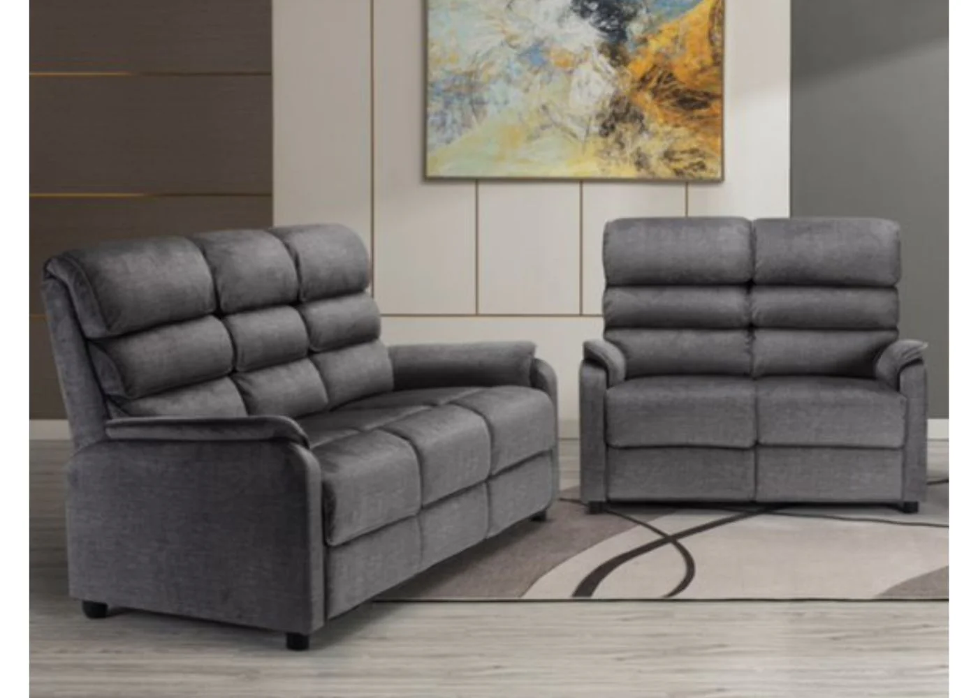 Savoy Fixed Sofa Range in Grey by Annaghmore - Image 10