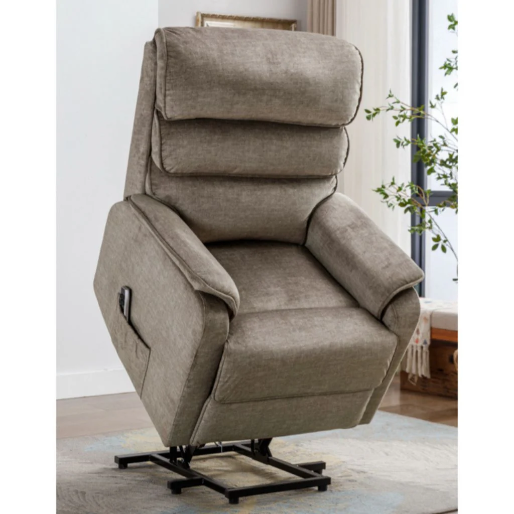 Savoy Taupe Lift and Tilt Electric Dual Motor Chair by Annaghmore - Image 2