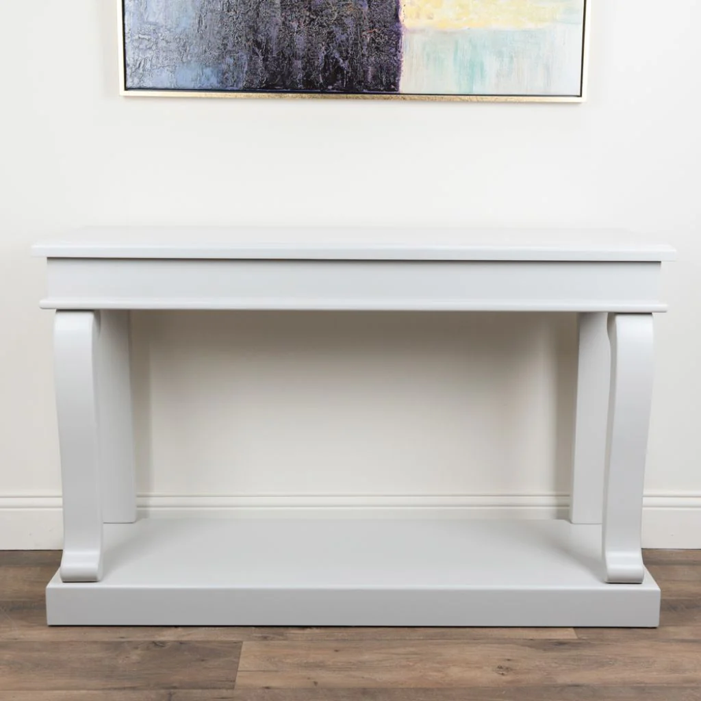 Scroll Ivory 130cm Console Table by Tara Lane