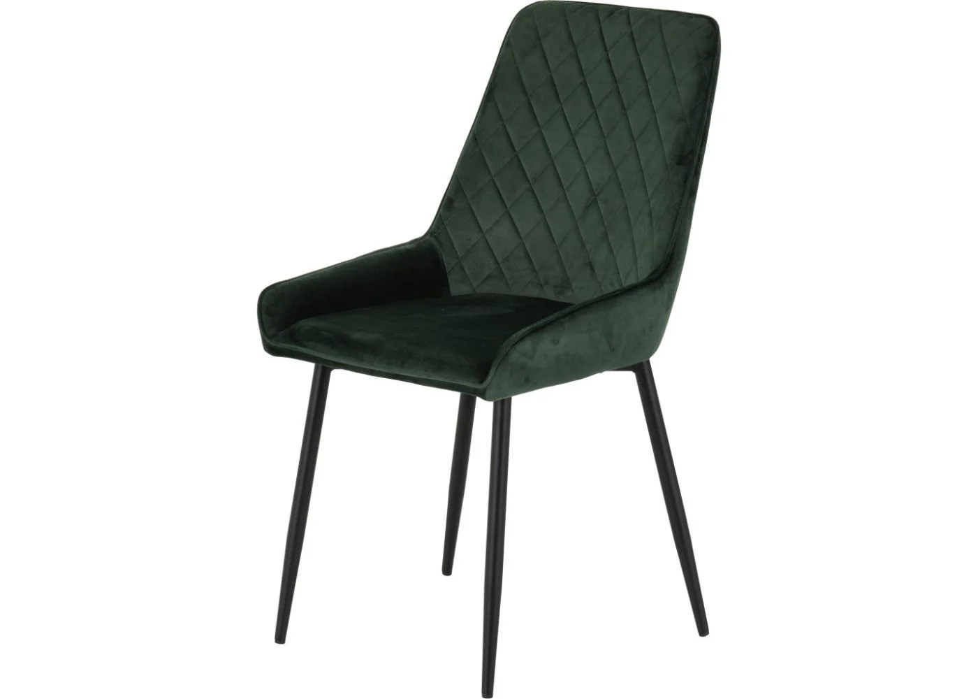 Set of 4 Emerald Green Velvet Avery Dining Chairs by Wholesale Beds - Image 2