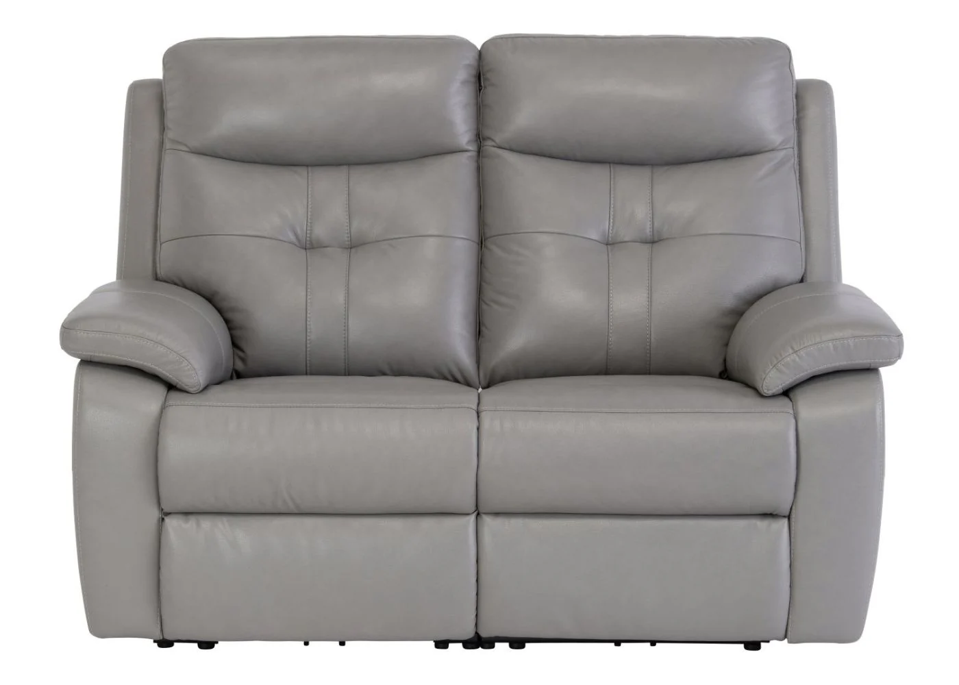 Solero Full Leather Grey Electric Reclining Sofa Range - Image 4