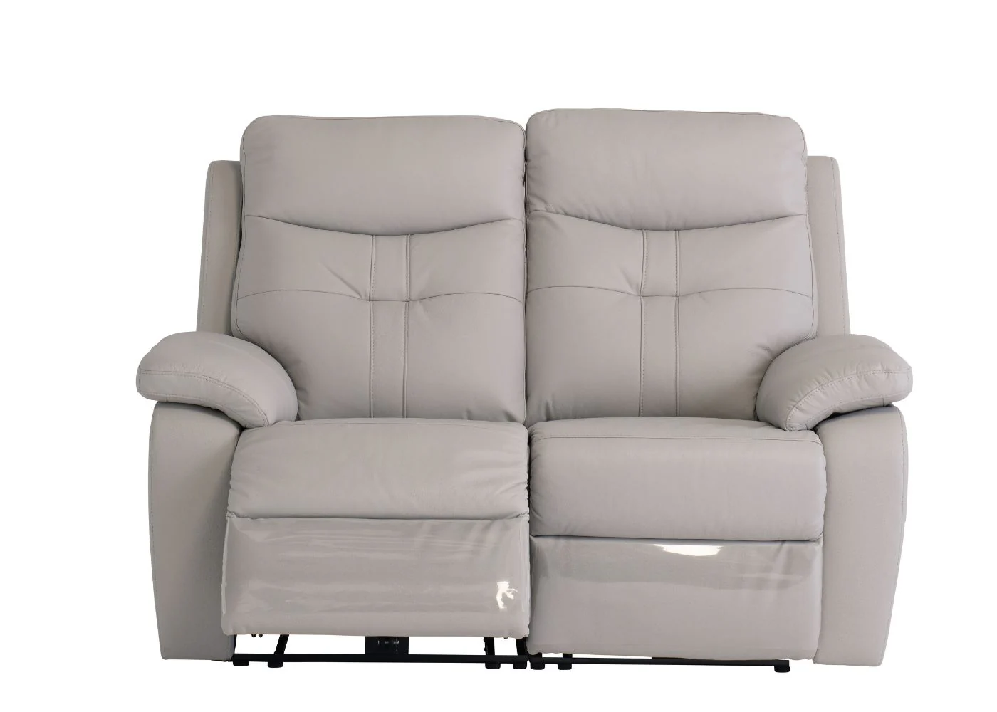 Solero Full Leather Light Grey Electric Reclining Sofa Range - Image 3