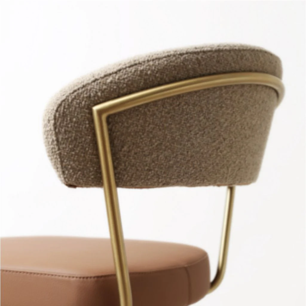 Strata Gold Saddle Brown Fusion Bar Stool by Annaghmore - Image 2