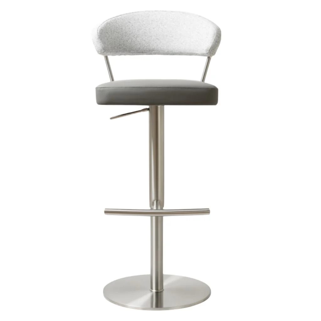 Strata Steel Grey Fusion Bar Stool by Annaghmore