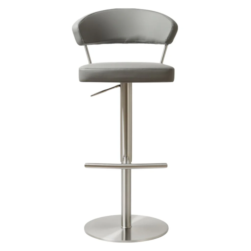 Strata Steel Grey PU Bar Stool by Annaghmore