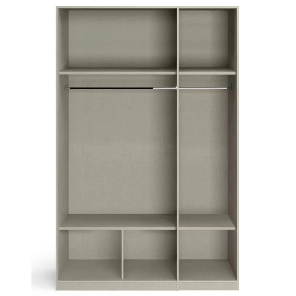 Stuttgart Soft Grey/ Alpine White 3 Door Wardrobe by Rauch - Image 2