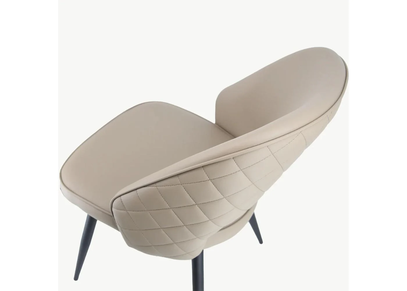 Pair of Sutton Mink PU Dining Chairs by Balmoral - Image 5