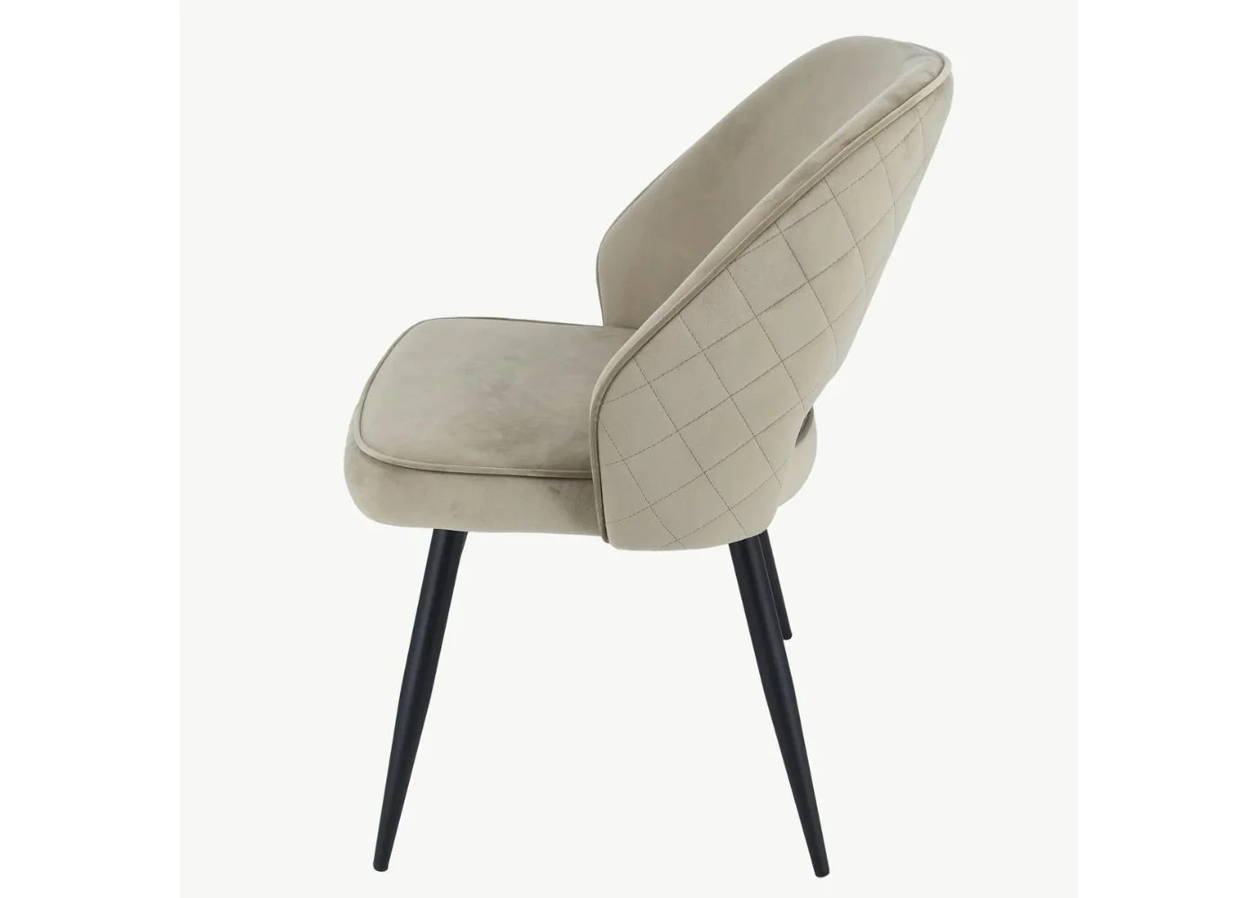 Pair of Sutton Mink Velvet Dining Chairs by Balmoral - Image 4
