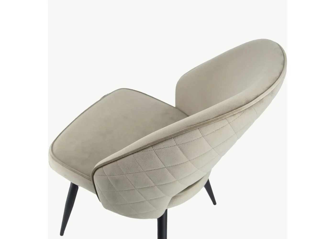 Pair of Sutton Mink Velvet Dining Chairs by Balmoral - Image 5