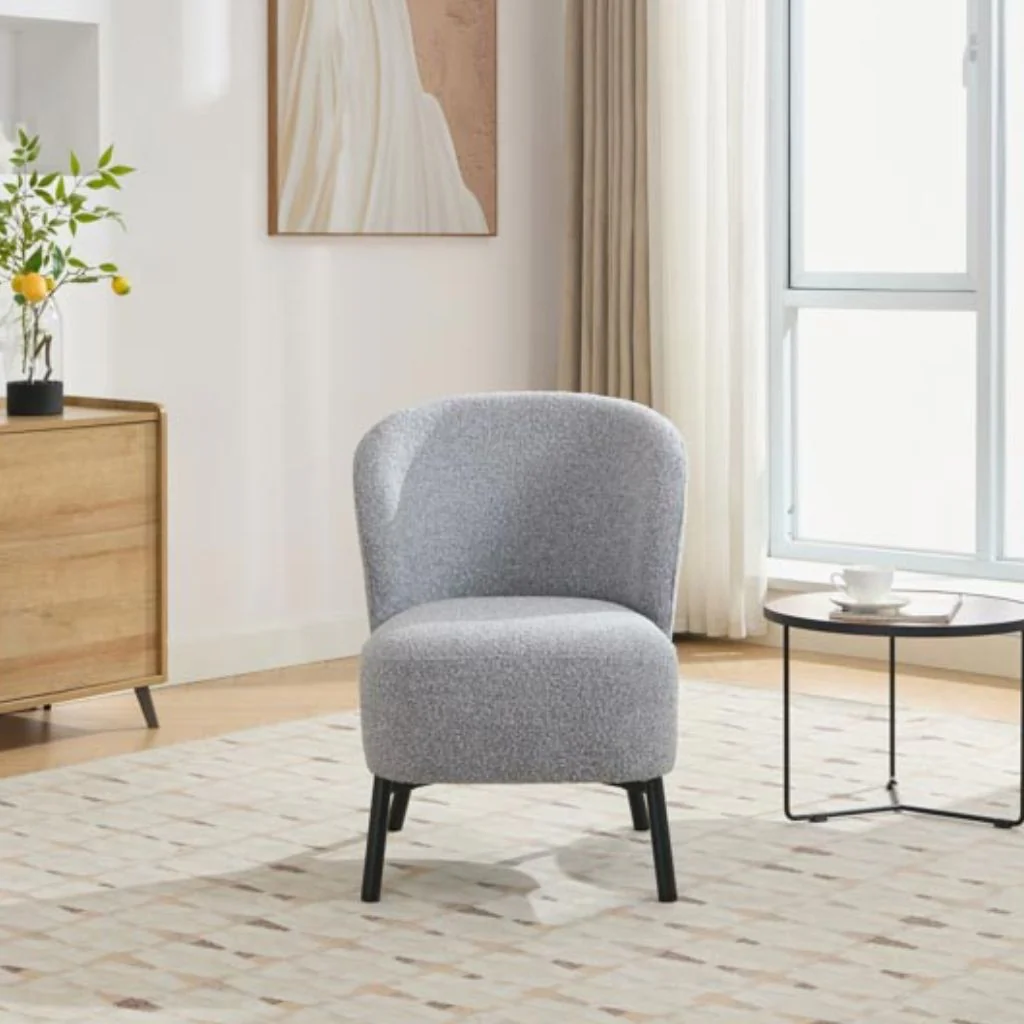 Talia Ash Grey Accent Chair by Image - Image 2