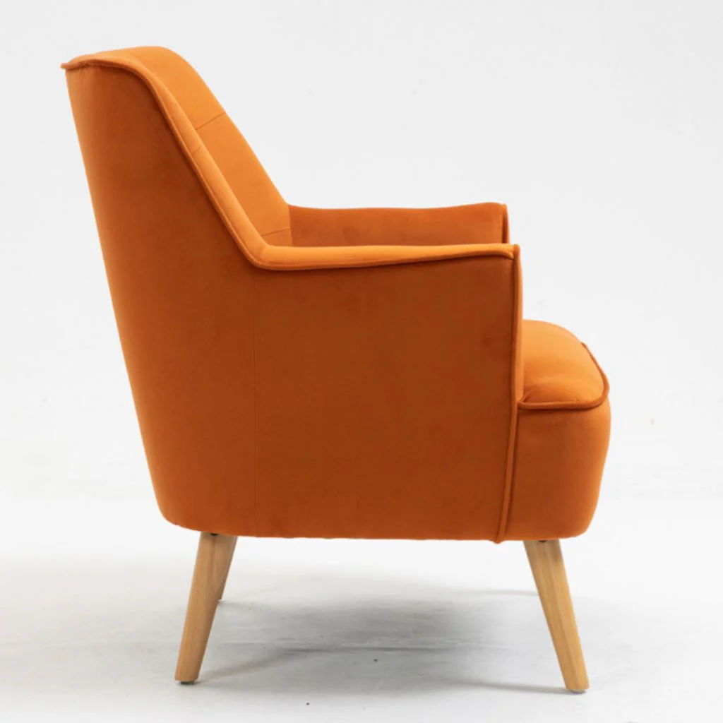 Tara Burnt Orange Accent Chair by Annaghmore - Image 3