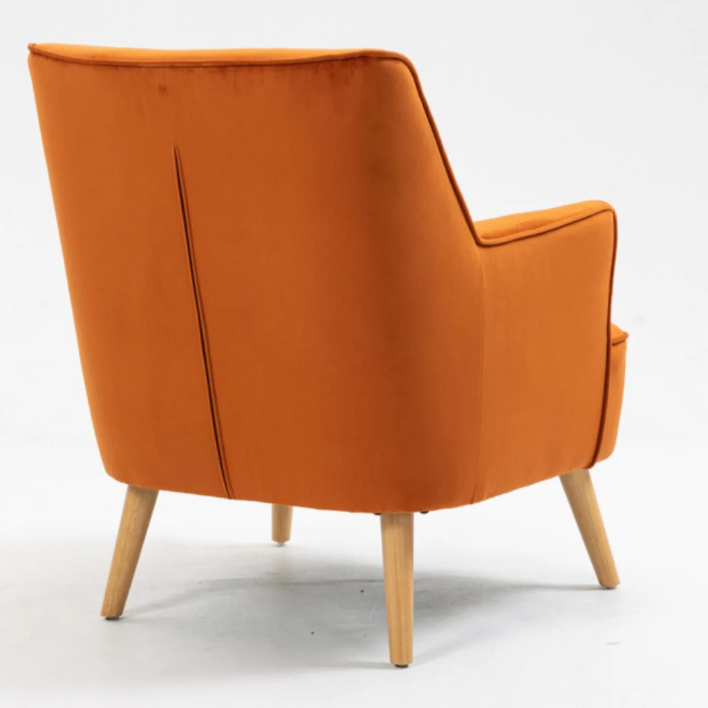 Tara Burnt Orange Accent Chair by Annaghmore - Image 4