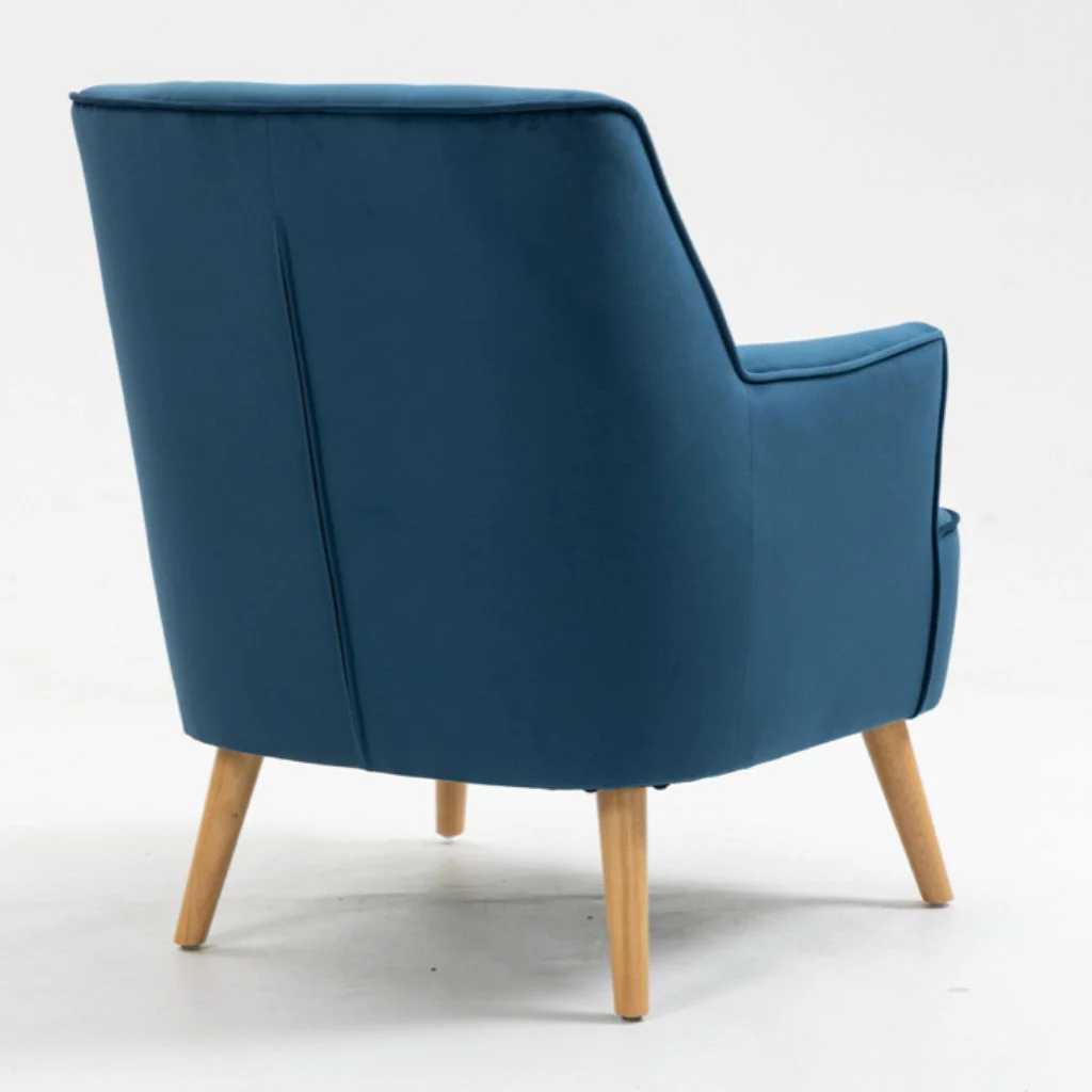 Tara Navy Accent Chair by Annaghmore - Image 5