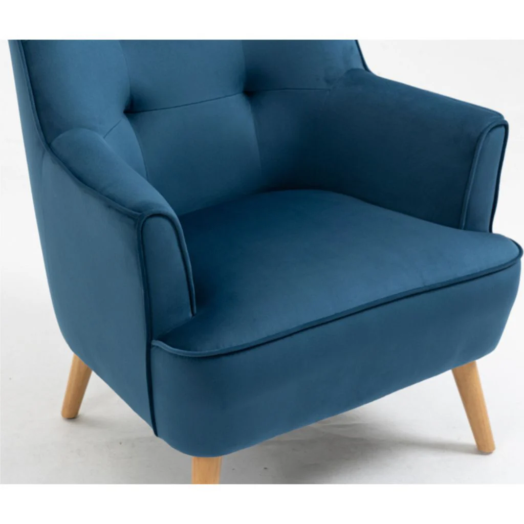 Tara Navy Accent Chair by Annaghmore - Image 7