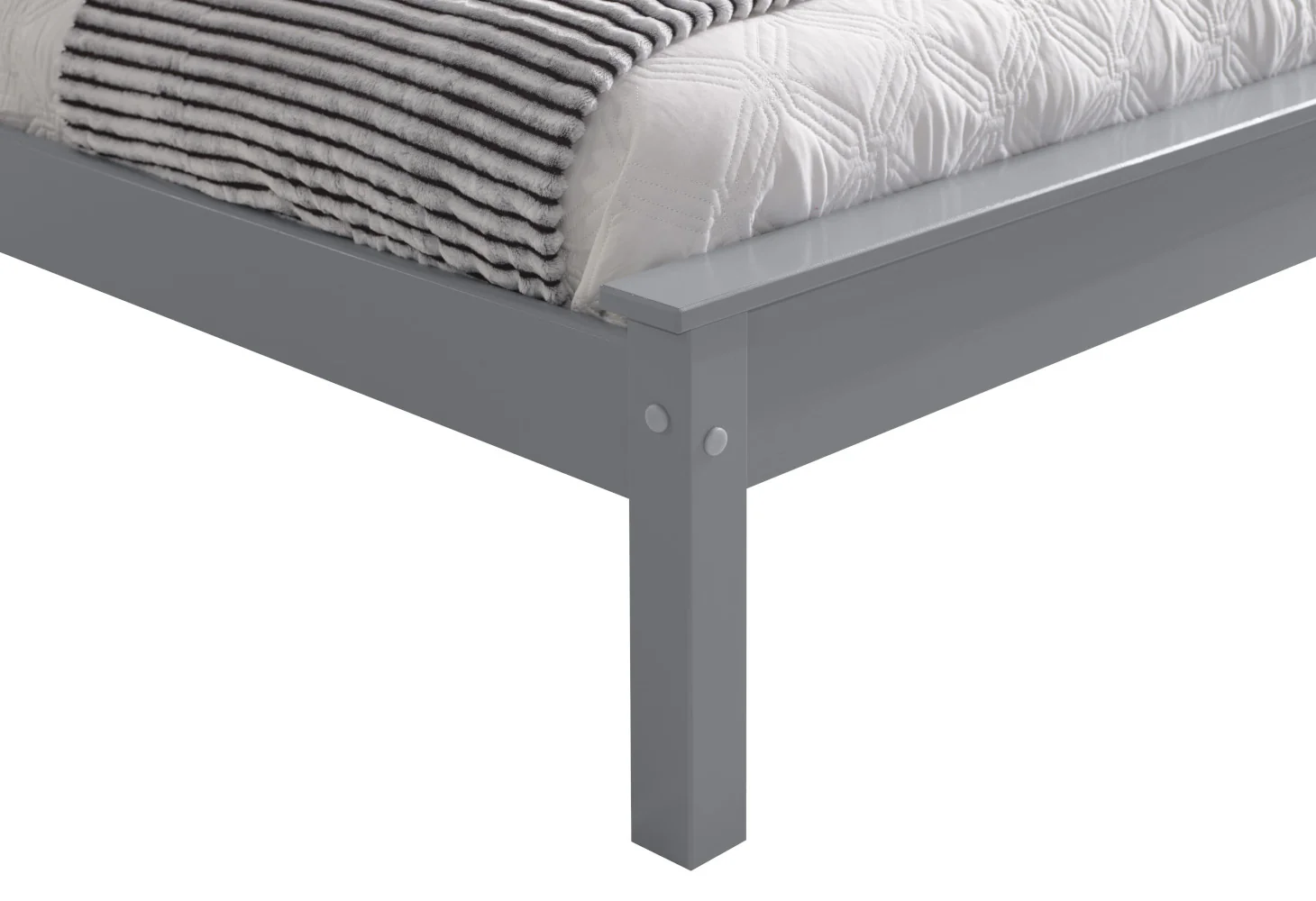 Taurus Grey Bedframe with Low Footend Range by Limelight - Image 6